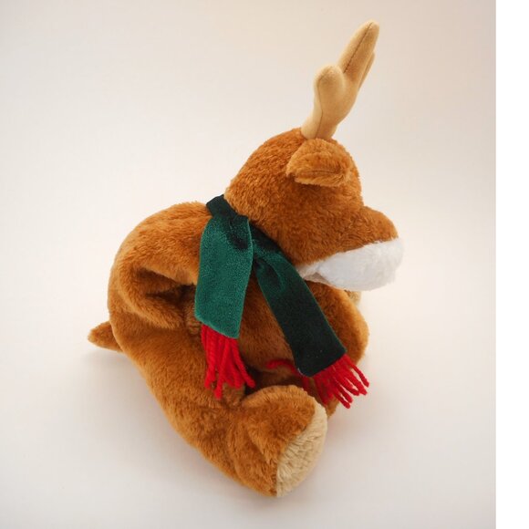 Mary Meyer Flip Flops Extremely Relaxed Plush 11” Reindeer w/ Scarf Christmas - Picture 5 of 9